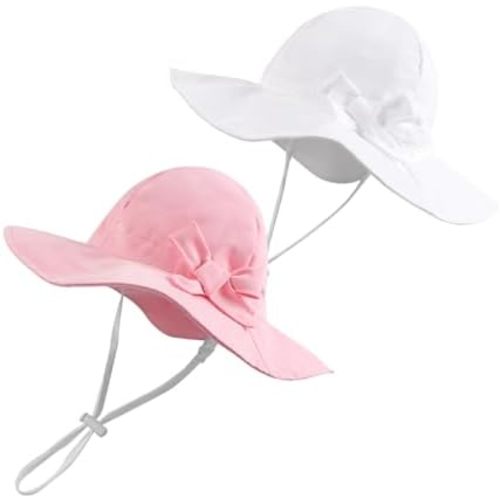 BAVST Baby Sun Hat Girls Floppy Bucket Hat Summer Toddler Outdoor Cap for Swim Beach