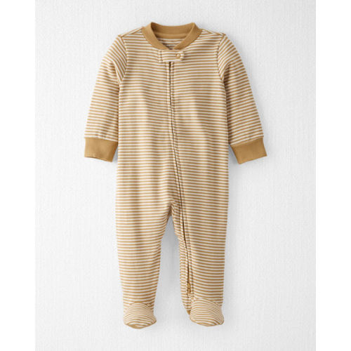 Baby Organic Cotton Rib Sleep & Play Pajamas in Stripes - Little Planet | Carter's