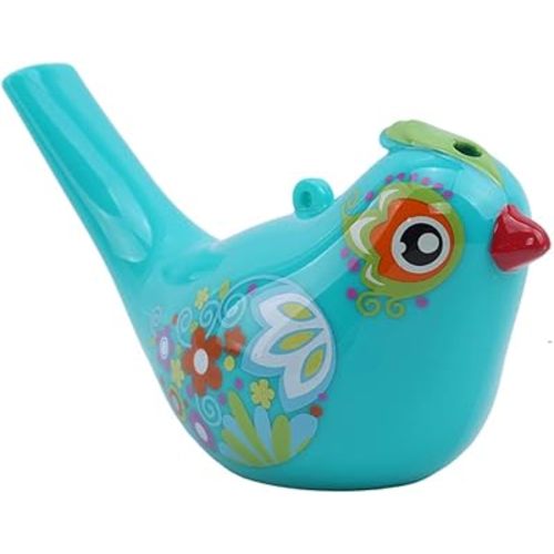 1Pcs Coloured Drawing Water Bird Whistle Bathtime Musical Toy for Kids Early Learning Educational Children Gift Toy Musical Instrument