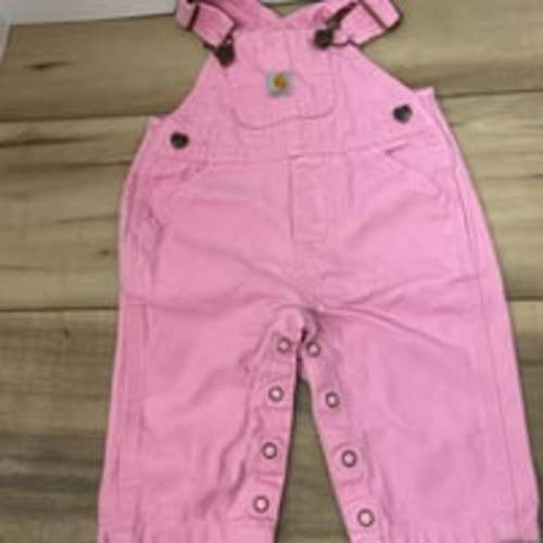 Carhartt baby pink bib overalls 3m