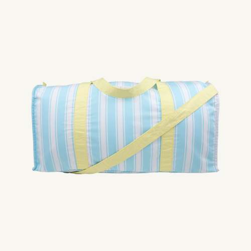 Logan's Long Weekend Bag - Belhaven Blue Ticking Stripe