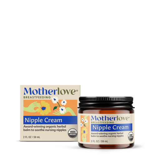 Motherlove Natural Breast Nursing Mom Nipple Cream, Healing Sore & Organic Balm, Lanolin-Free for Breastfeeding, 2 Ounce