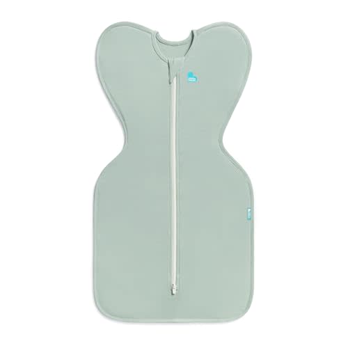 Love to Dream Swaddle Up Lite, Baby Sleep Sack | 0.2 TOG, 8-13 lbs, Olive | Arms Up Swaddle Helps Baby Self-Soothe and Sleep Longer, Secure Fit Helps Calm Startle Reflex, Newborn Essentials 7581F