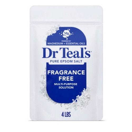 Dr Teal's Epsom Salt Magnesium Soak - Fragrance-Free - 4 lbs