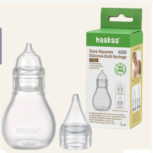 Haakaa Easy-Squeezy Silicone Bulb Syringe (0m+) – The Clean Bean Market