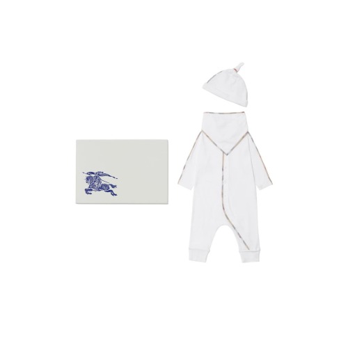 Stretch Cotton Three-piece Baby Gift Set, 9M