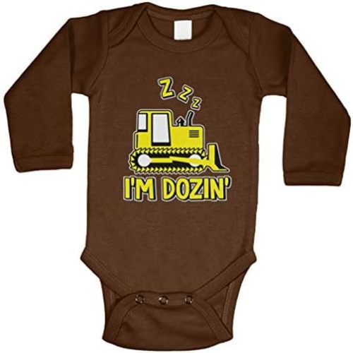 Tcombo I'm Dozin' - Nap Time Bulldozer Bodysuit