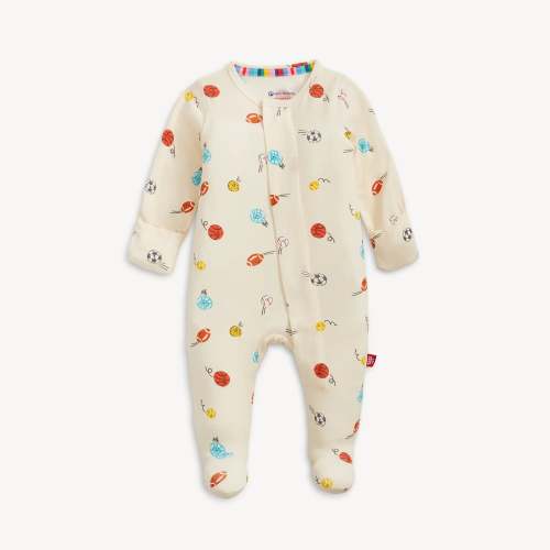 Little Baller Modal Magnetic Footie – 0-3M