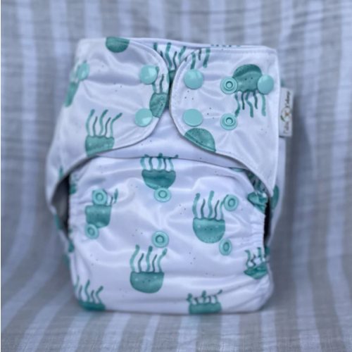 OS Pocket Diaper - Moss Jellies – Cutie Caboose