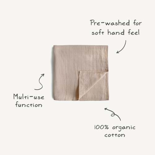 Organic Cotton Muslin Swaddle Blanket – Simple Steps Market