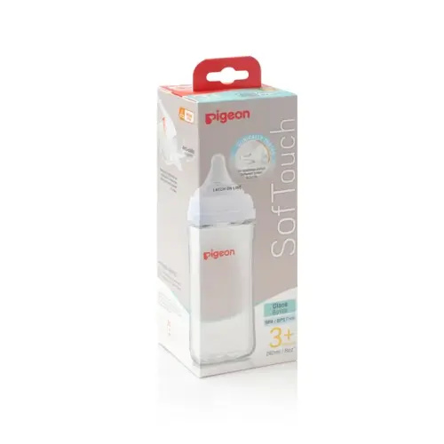 Pigeon SofTouch III Bottle Glass 240ML | Baby Bunting AU