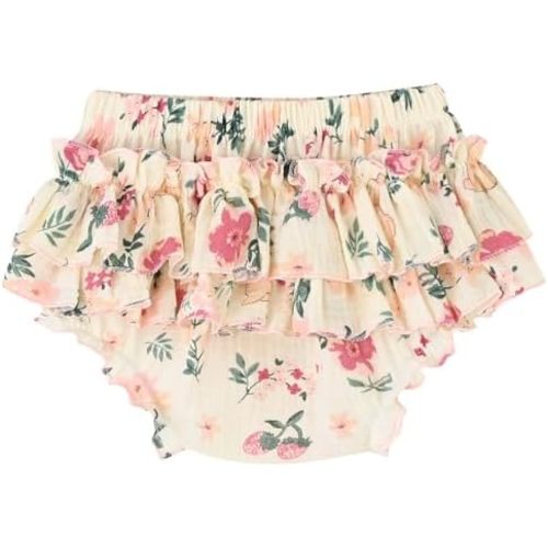 Enfants Chéris Baby Ruffle Bloomers 100% Cotton Muslin Diaper Covers for Girls 6 Months - 3 Years