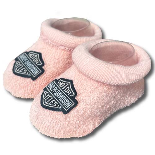 Infant Girls Bootie Socks in Dusty Pink | Harley-Davidson USA