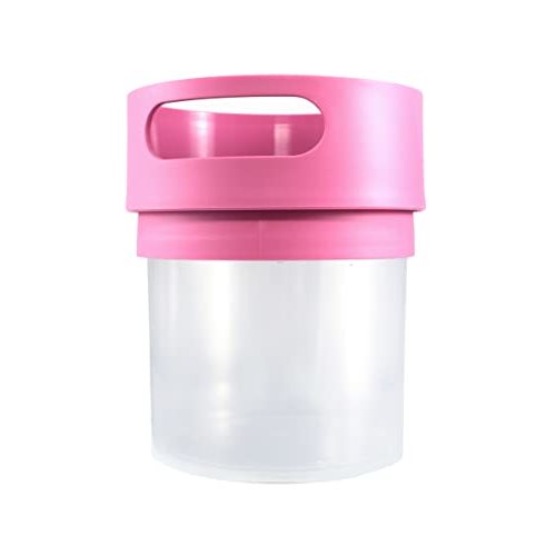 Munchie Mug Spill Proof Snack Cup Pink, 16 Ounce jar, Made in The USA