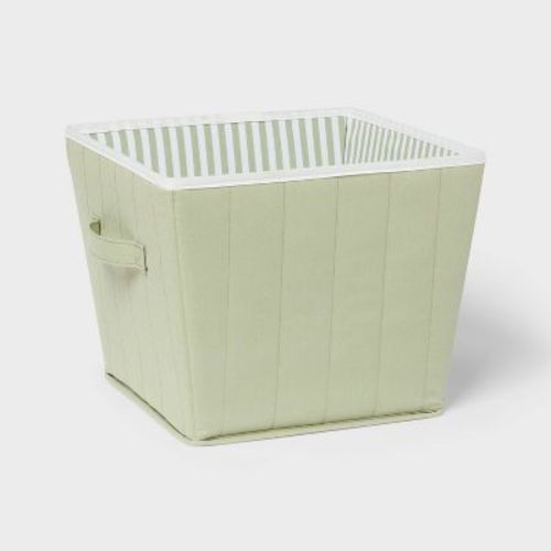 Medium Square Kids' Storage Bin Olive Green - Pillowfort™