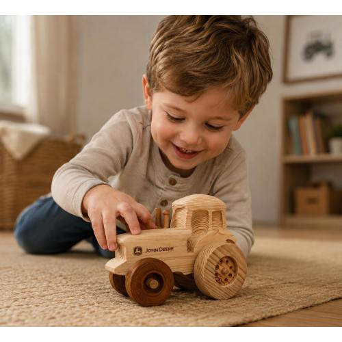 Tractor handmade wood toy
