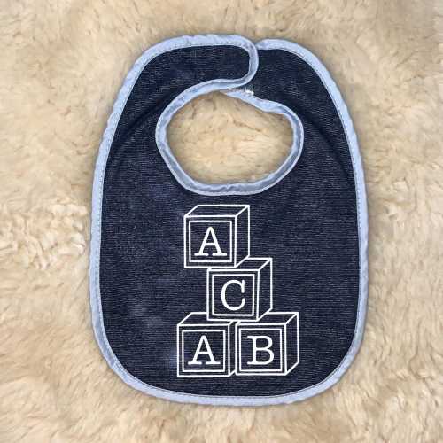 ACAB Baby Bib- Unisex Infant Newborn Baby Toddler Funny Baby Shower Gift