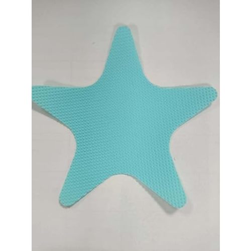 Anti Slip Shower Stickers 12 PCS Safety Bathtub Strips Adhesive Decals with Premium Scraper(Blue Star)