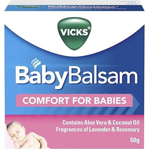 Vicks Vaporub Ointment BabyBalsam Decongestant Chest Rub 50g