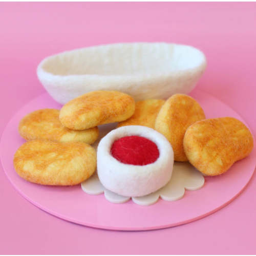 Chicken Nuggets - Felt Pretend Play Food