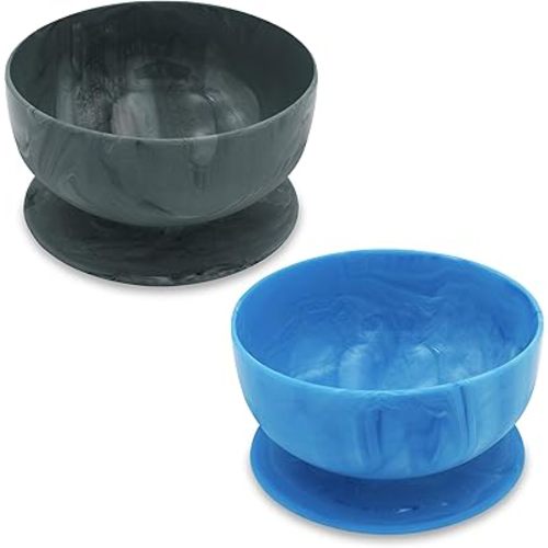 ChooMee Silicone Baby Suction Bowls | Non Slip Extra Strong Suction Base with Durable and Firm Bowl | Ideal for Infant and Toddler Baby Led Feeding | Small 2 CT