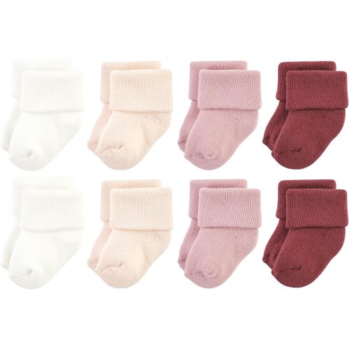 Hudson Baby baby-girls Cotton Rich Newborn and Terry Socks