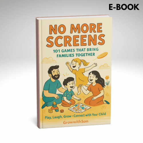 No More Screens: 101 Games That Bring Families Together (E-book) + FREE BONUS: When Words Don’t Work, Play Does