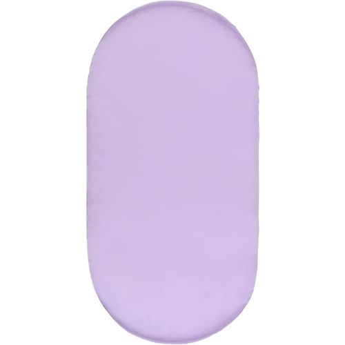 Silk Crib Mattress Cover Soft Breathable Baby Mattress Cover Standard Cradle Safety Baby Mattress Cover Cotton Bassinet Mattress Sheet for Gift Newborn Baby Light (Purple)