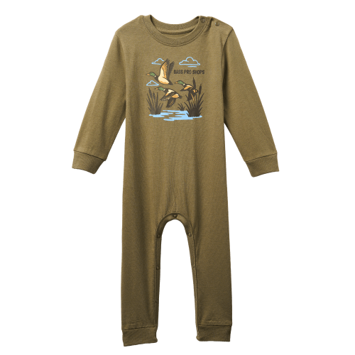 Bass Pro Shops Flying Ducks Print Long-Sleeve Bodysuit for Babies | Bass Pro Shops