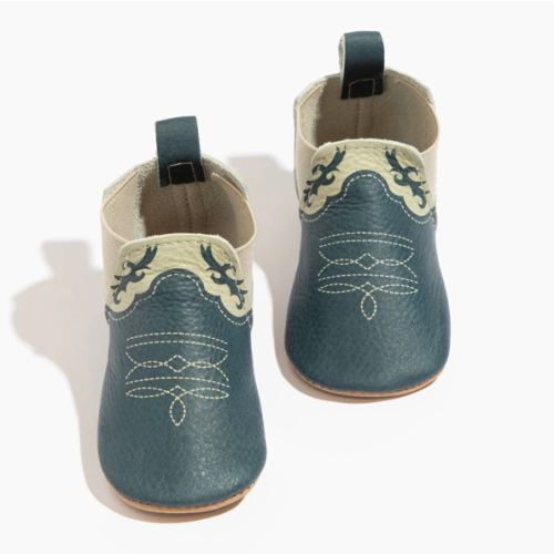 Cowboy Chelsea Boot Baby Shoe | Leather Baby Moccasins – Freshly Picked