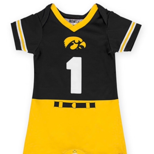 Baby BLACK Iowa Hawkeyes Palmer One Piece - 54300141