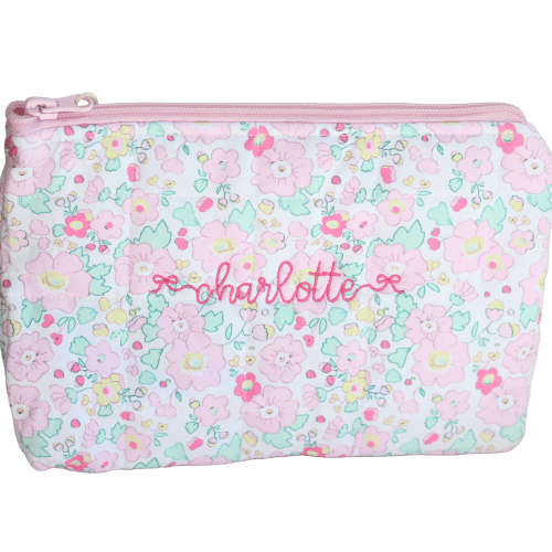 Margo Floral Small Zippered Pouch