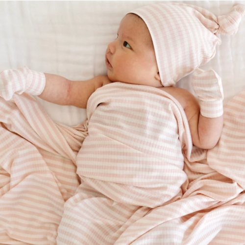 Harper Ribbed Swaddle Blanket
