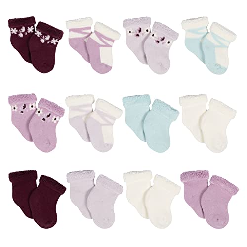 Gerber baby-girls 12-pair Sock Bundle