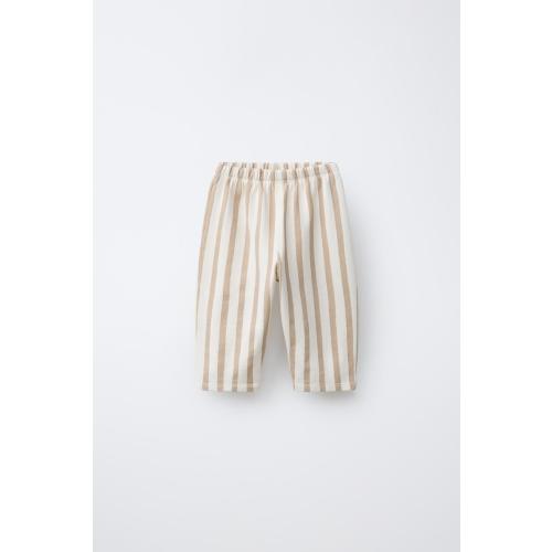 STRIPED PANTS - Light beige | ZARA United States