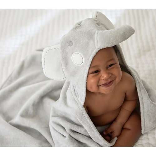 Elephant Plush Baby Hooded Towel