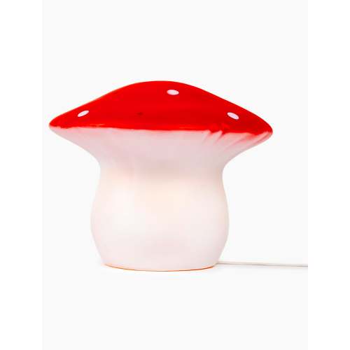 Medium Mushroom Red Lamp