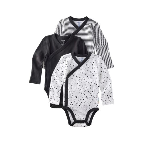 Sterling Side Snap Organic Cotton Assorted 3-Pack Bodysuits