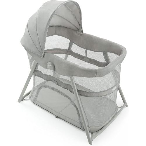 Graco DreamMore 3-in-1 Portable Bassinet & Travel Crib, Modern Cottage Collection