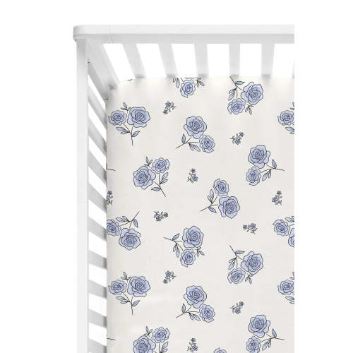Sapphire Garden Crib Sheet