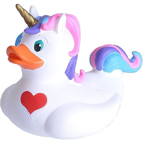 Wild Republic Rubber Ducks, Bath Toys, Kids Gifts, Unicorn Party Supplies, Water Toys, Unicorn, 4 Inches