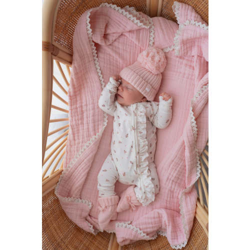 Frill Zip Romper | Pink Ladybug – Little and Fern