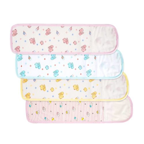 Liitrton 4 PCS Cartoon Pattern Cotton Baby Infant Umbilical Cord Belly Band for 0-12 months (Random Color,Printed Animal)
