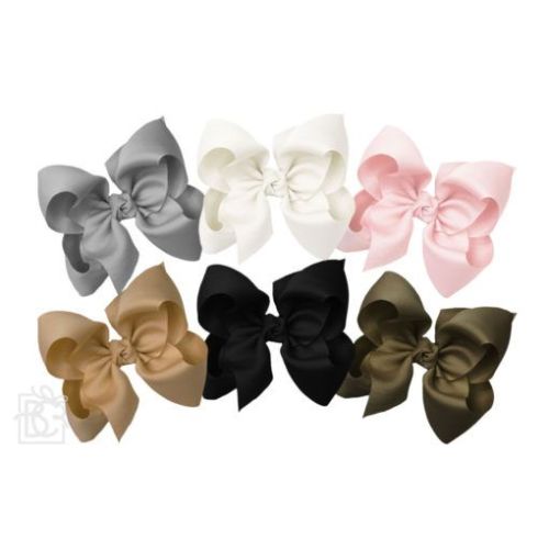 Satin Double Knot Bow on Clip
