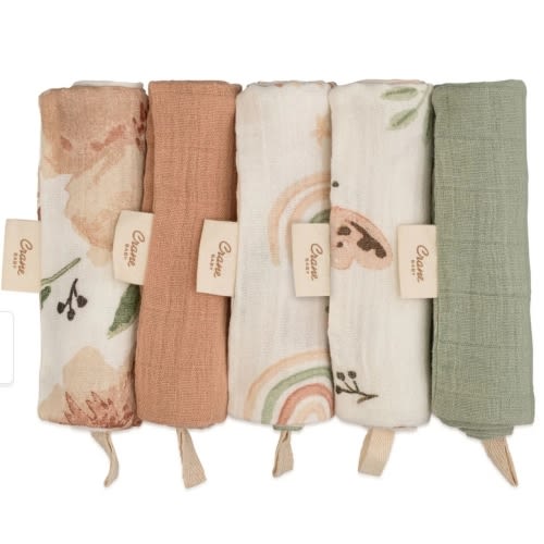 Crane Baby 5-pc. Wash Cloth Set