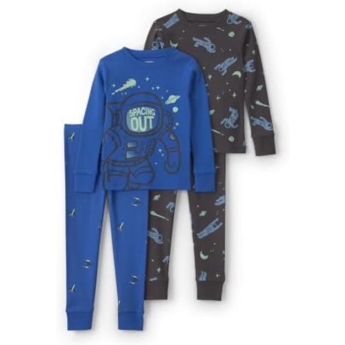 Carter's Boys' 4-piece Tight Fit Cotton Pajama Set