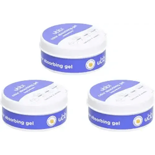Ubbi Lemon Scented Odor Absorbing Gel Value Pack, Diaper Pail Odor Control Gel Packs, Baby Nursery Essentials, 3 Count