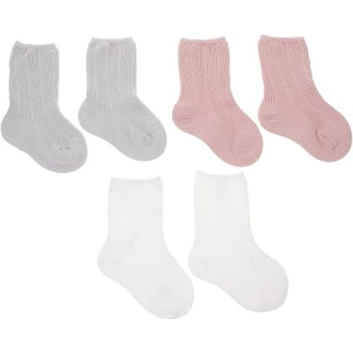 3pairs Winter Socks for Newborns Warm Mid Tube Boy Girl Socks Breathable Material Suitable for Months for