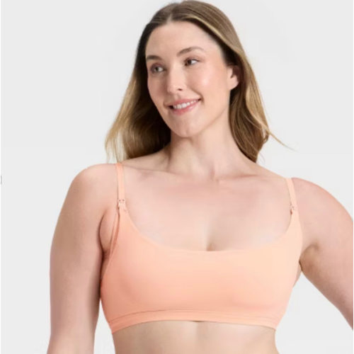 Women's Luxe Stretch Unlined Nursing Bralette - Auden™ Pearl Tan XL
