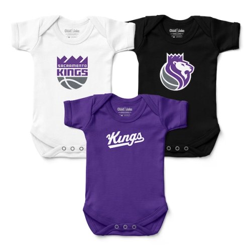 Infant Sacramento Kings Chad & Jake Three-Pack Bodysuit Set